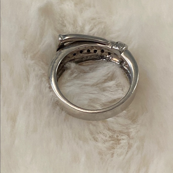 Buckle Black Diamond Ring - Picture 5 of 6